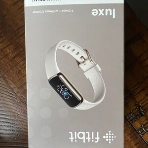 Fitbit White Smartwatch Sleek Design Health Tracking